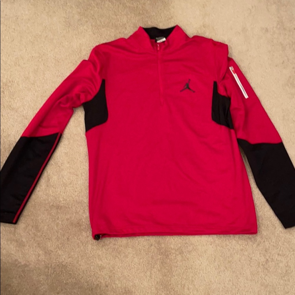 Men’s Red Jordan Quarter Zip